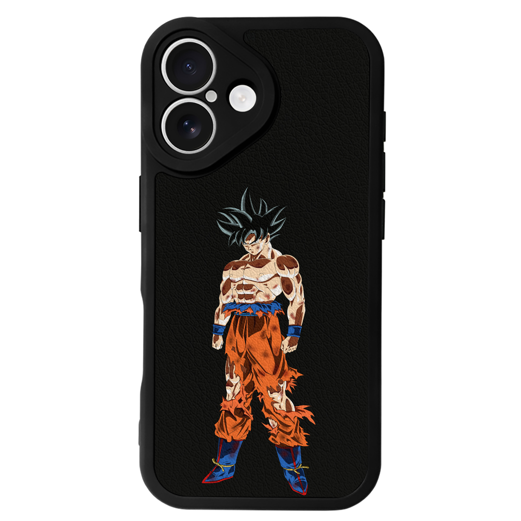 （画像用） ドラゴンボール 孫悟空（そん ごくう）Son Goku カカロット DRAGON BALL Kakarotto 【iPhone 16シリーズ対応】シリコンスマホケース（レザー調） 材質：シリコン